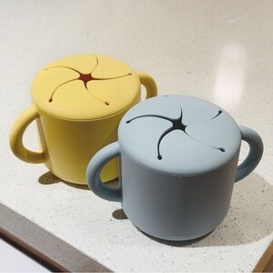 Mushie Silicone Snack Cups x2